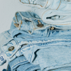 Blue and White Modern Denim Fashion Clothes Instagram Story